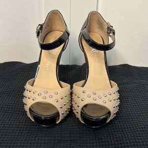 Rock & Republic studded high heel shoes. Size 9